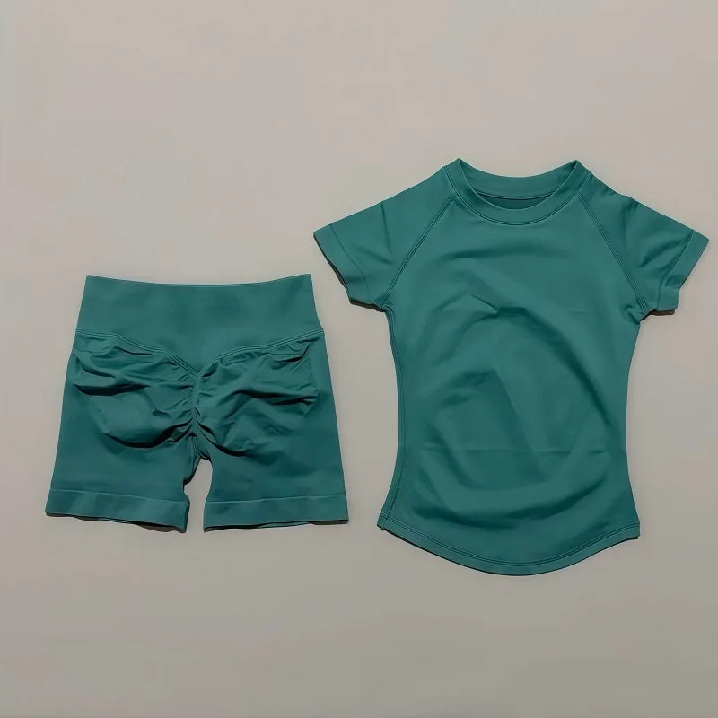 Women's 2-Piece Workout Set- Shorts & Top
