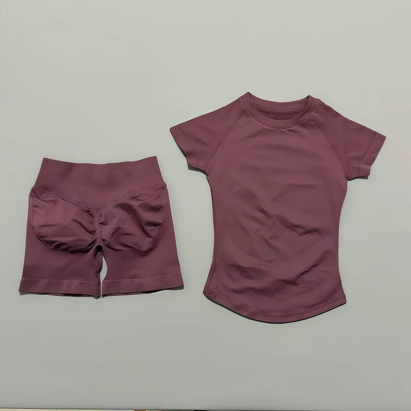 Women's 2-Piece Workout Set- Shorts & Top
